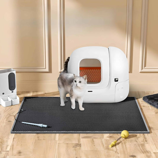 cat litter mat helping reduce litter tracking on floors