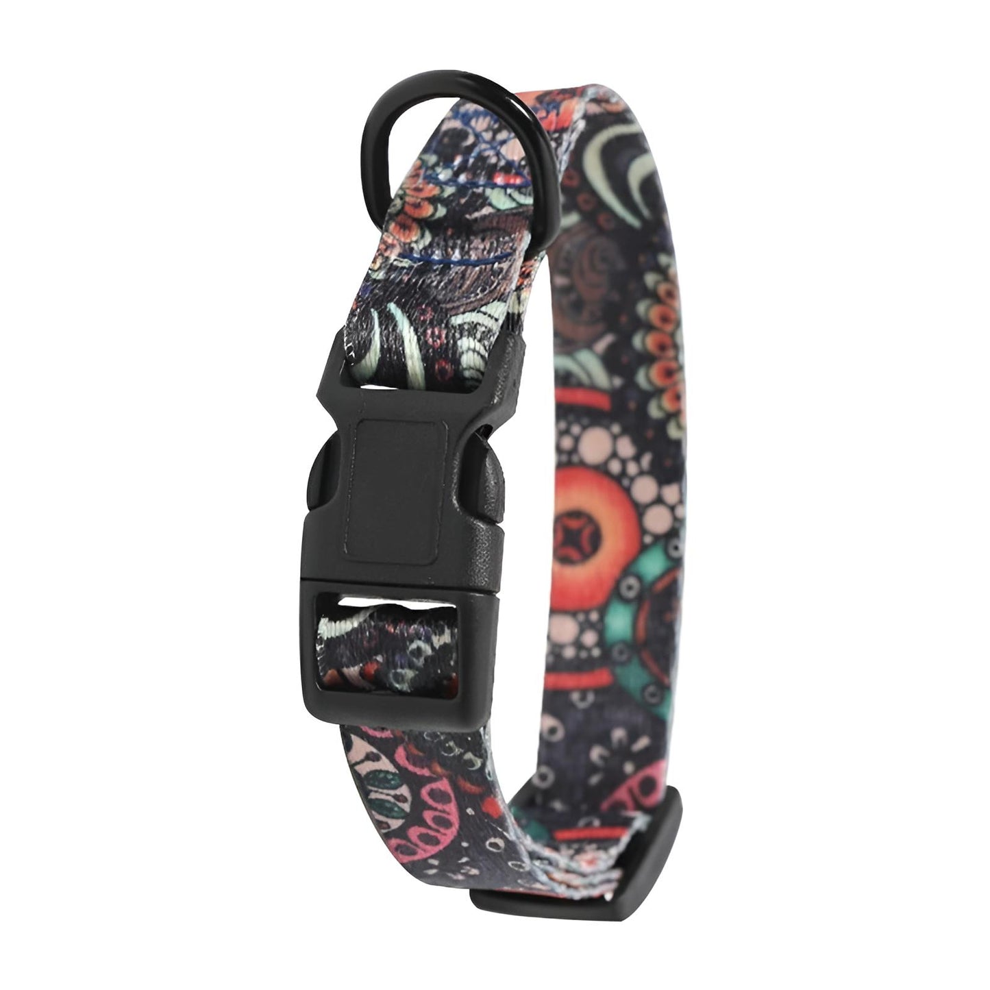 Custom Dog Collar with Name in Polyester Blends F Collar