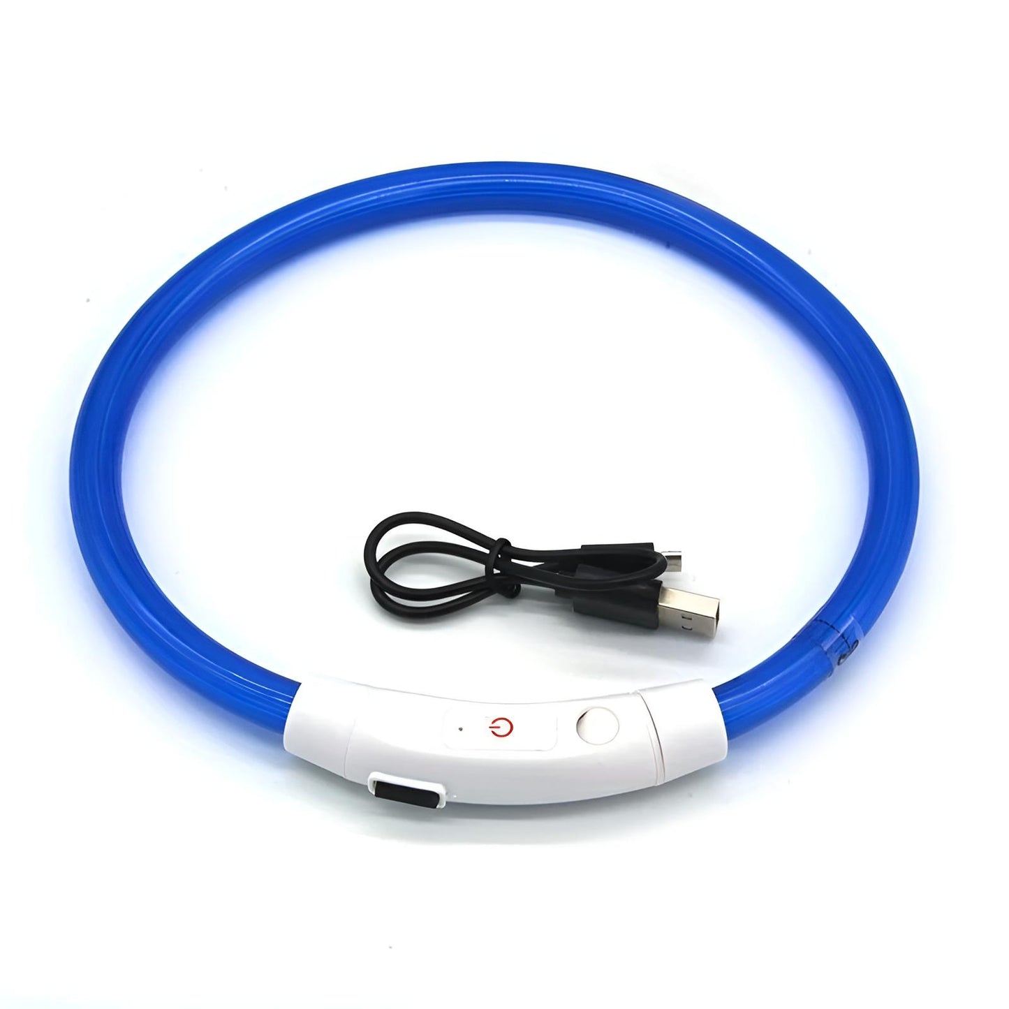 Dog Glow Collar Bright, USB Charging Night Safe blue