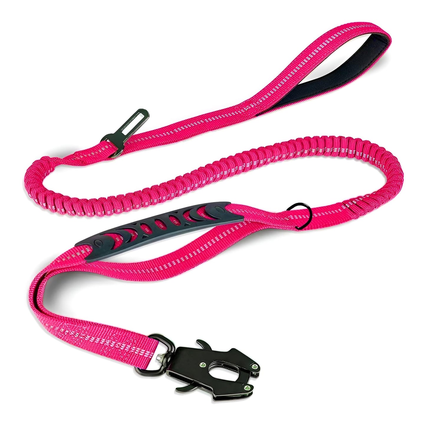 Heavy Duty Tactical Dog Leash with Frog Clip - red