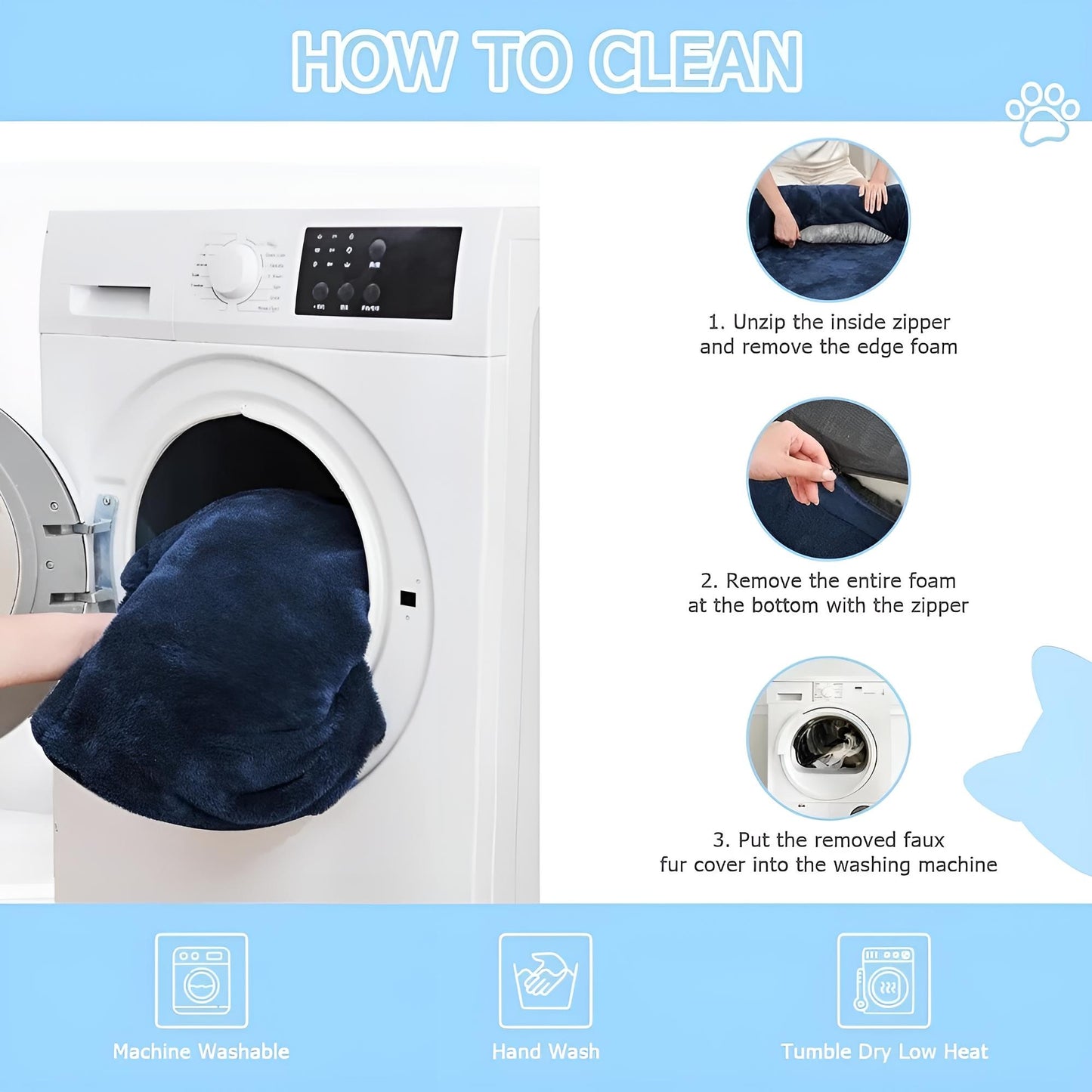 How to clean Giant Dog Bed for Humans