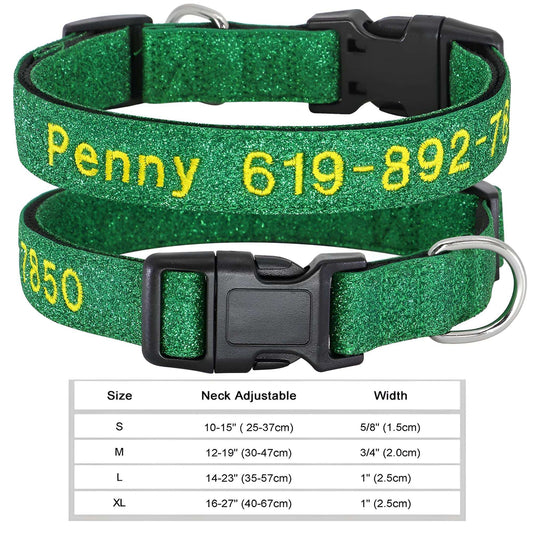 Nylon Dog Tags For Collars 034 GREEN