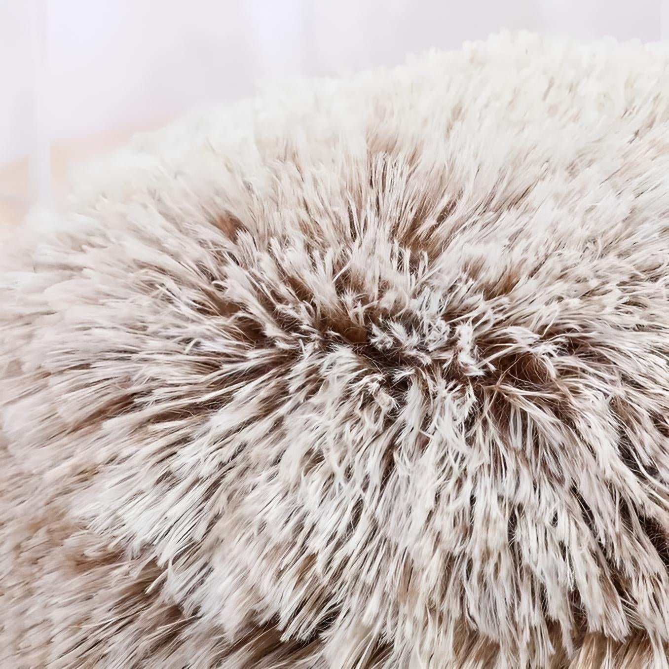 Soft round dog bed