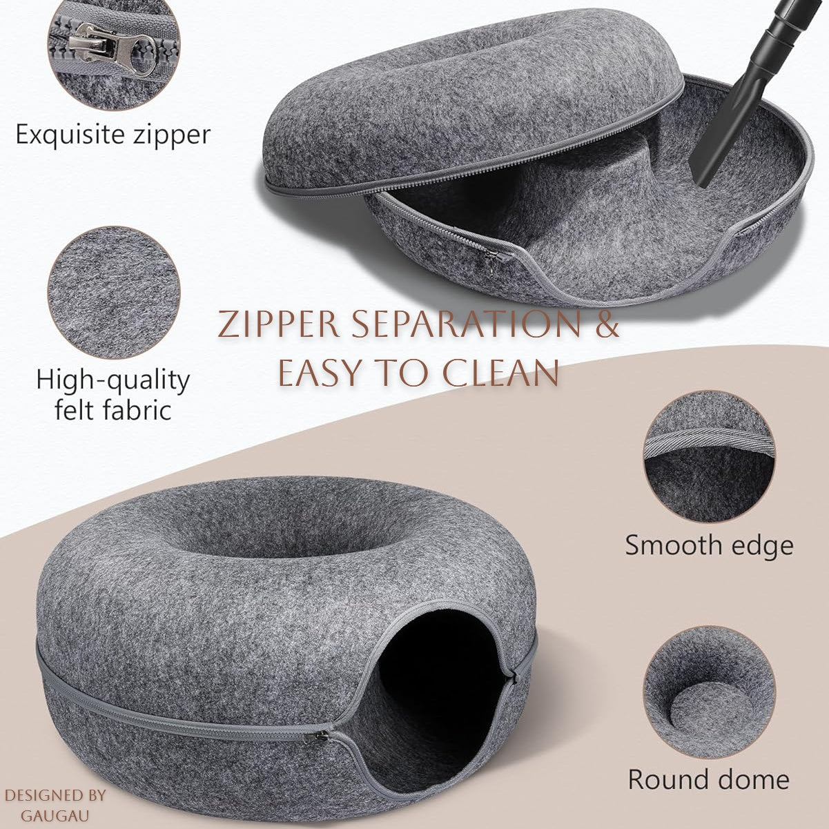 cat tunnel bed for indoor cats
