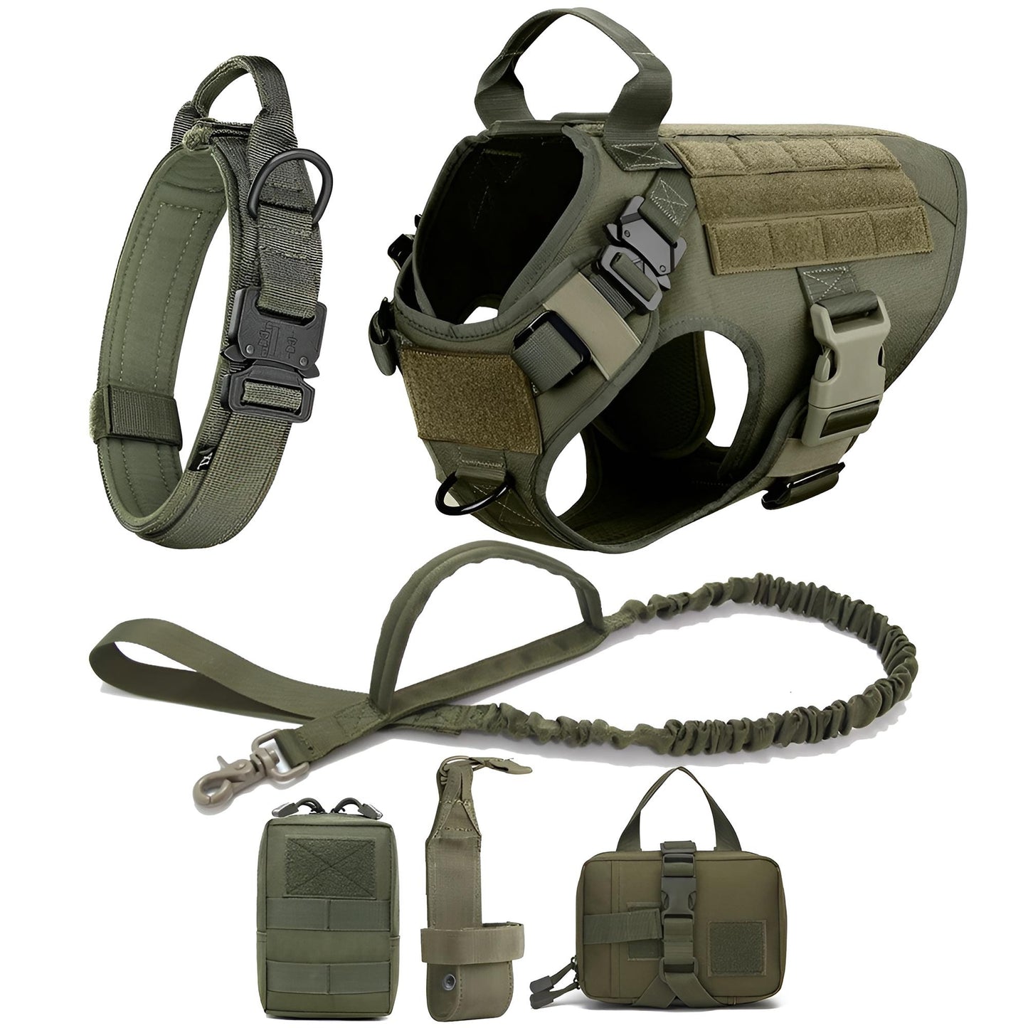 tactical k9 gear set green