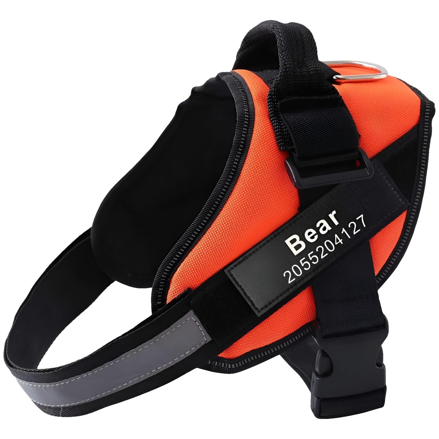personalized dog harness- orange