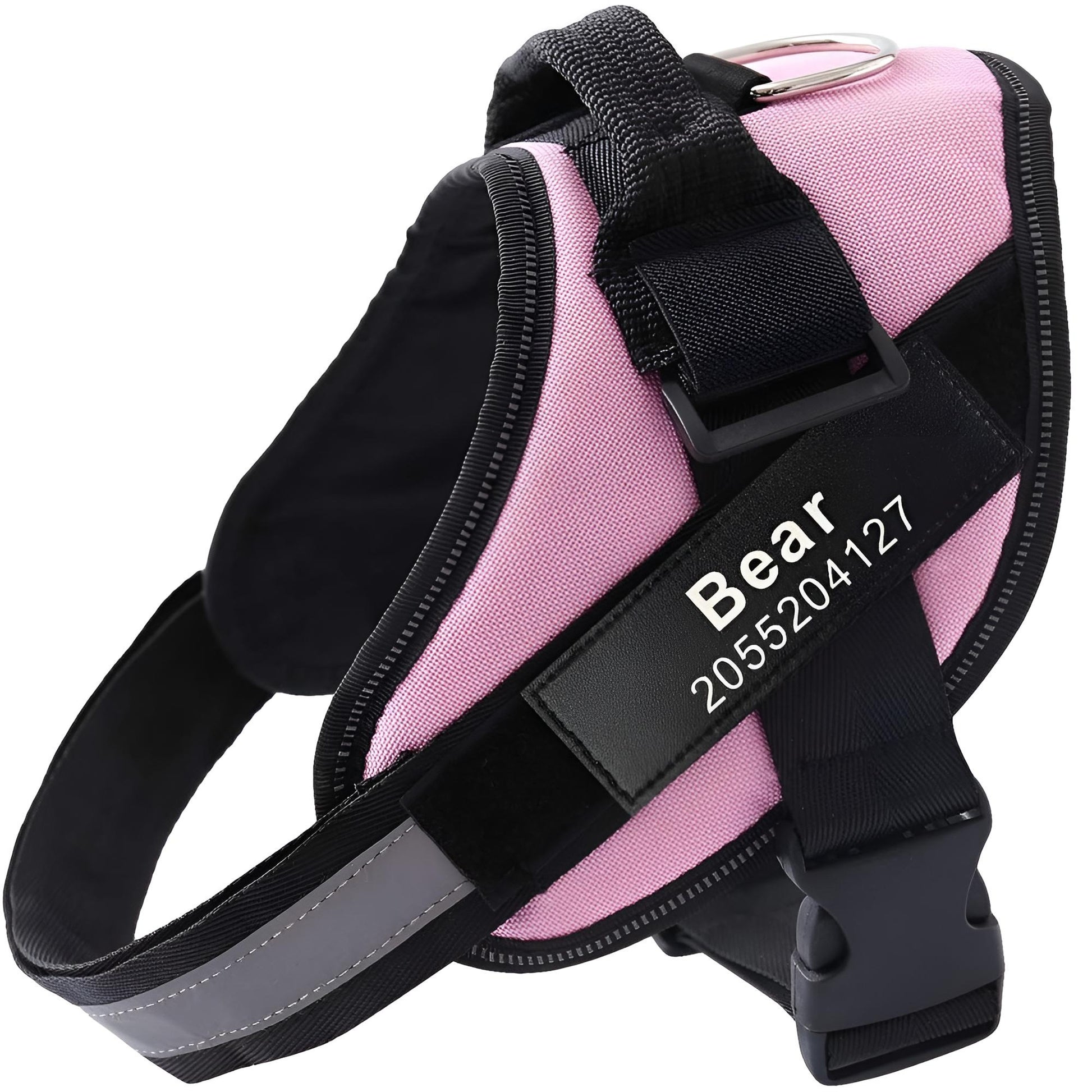 personalized dog harness- pink