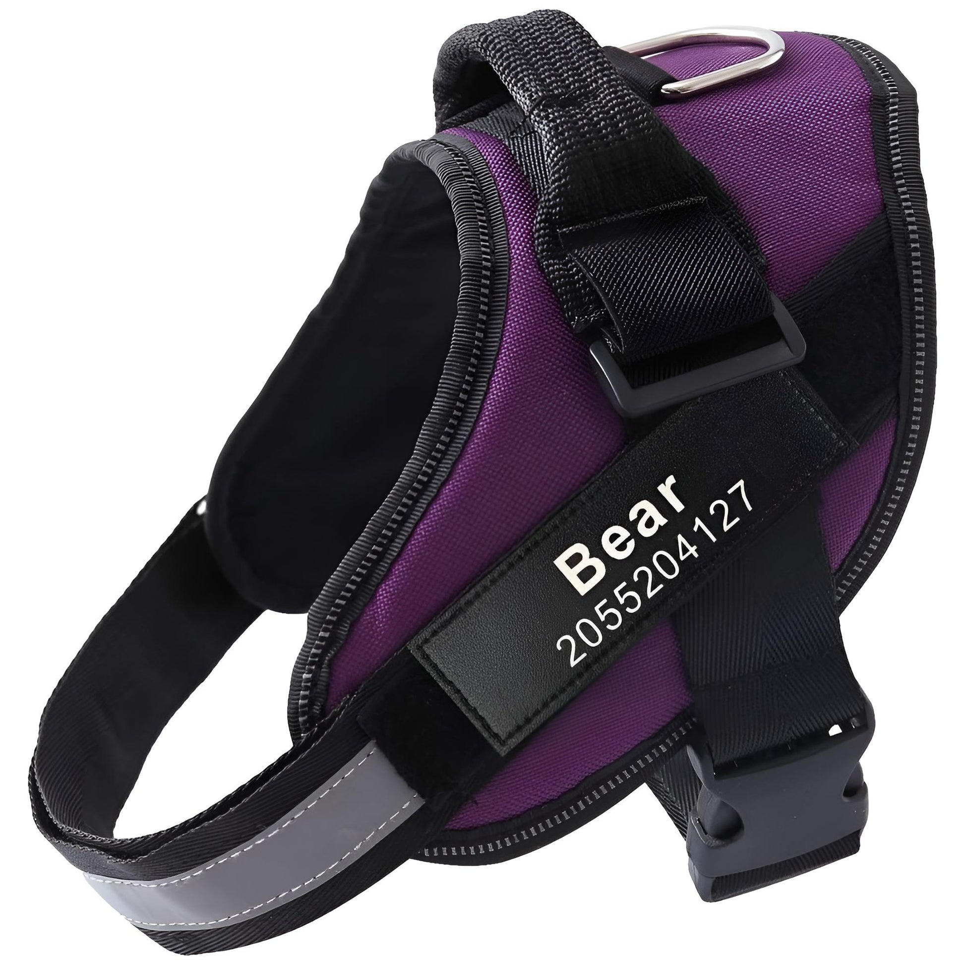 personalized dog harness- purple