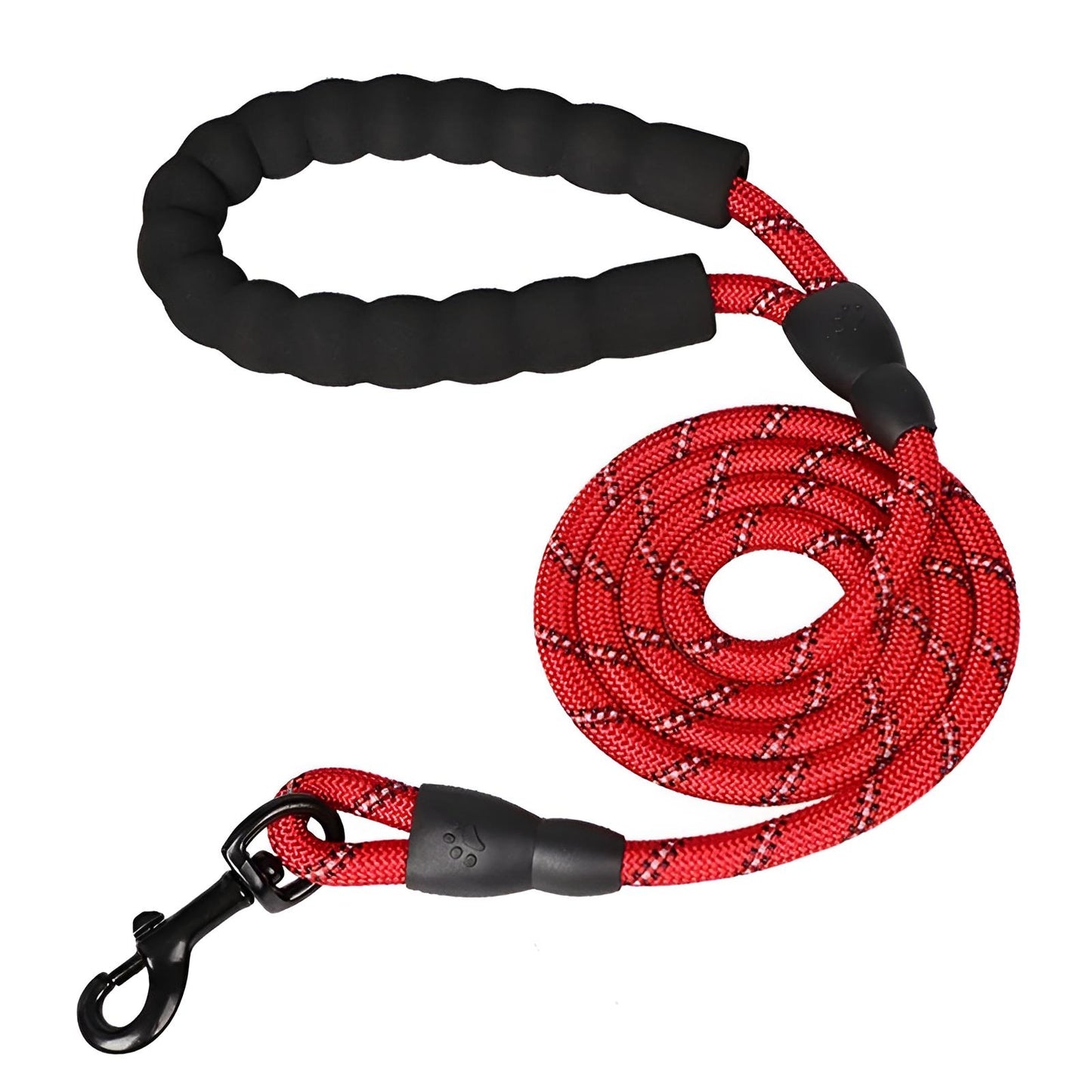 rope leash for large dogs red