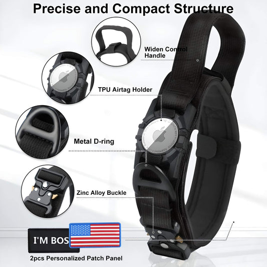 GauGau™ AirTag Dog Collar with Handle