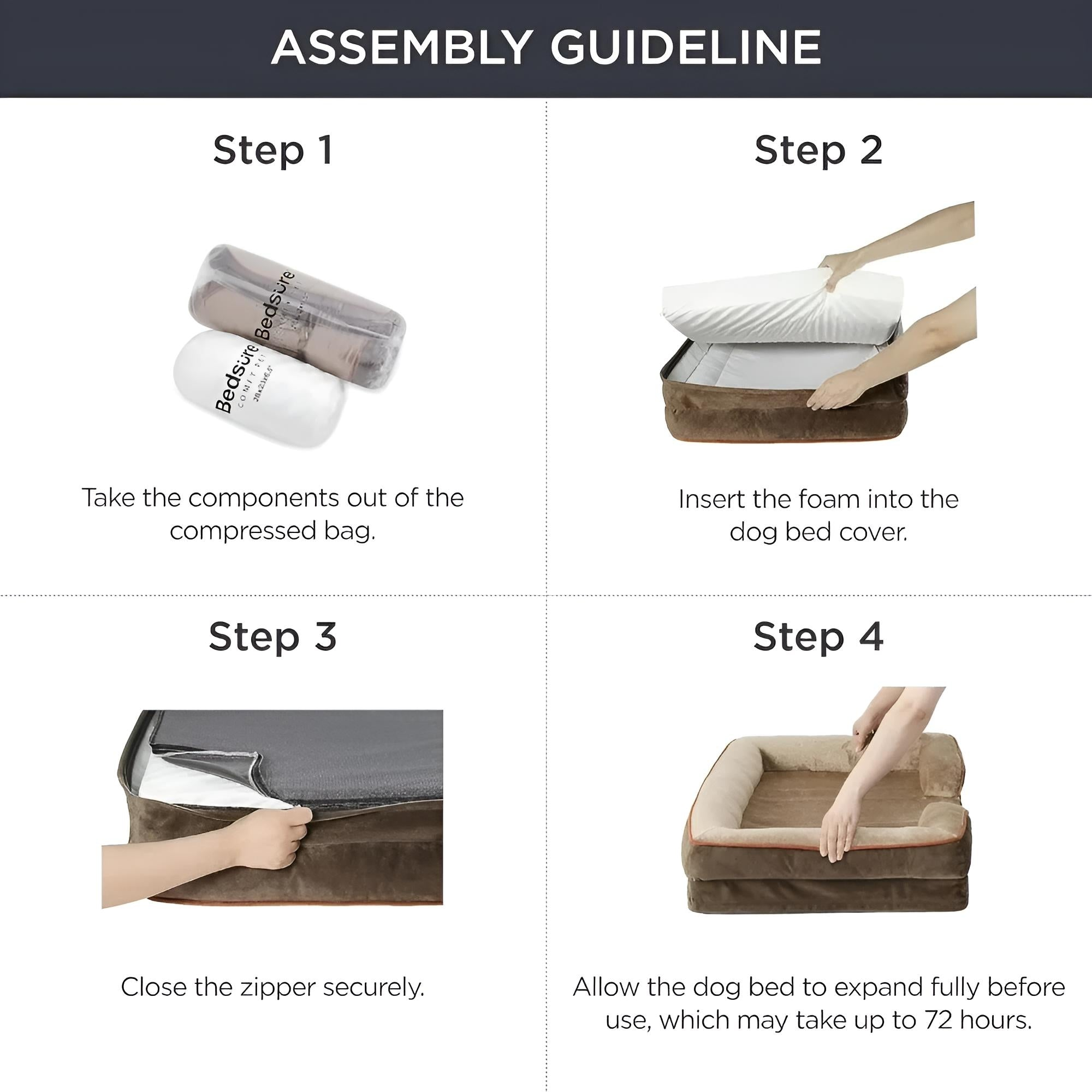 Assembly guideline Sofa Beds for Giant Dogs