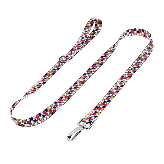 Personalized Dog Collar | Dog Collars Leash Personalized Nylon Plaid Name ID Tag | GauGau