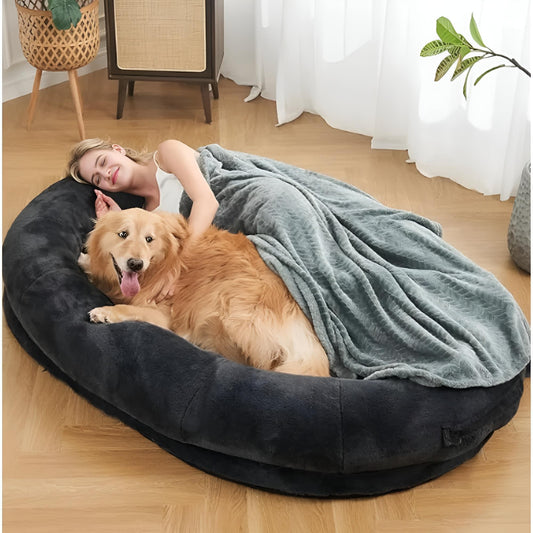 Giant Dog Bed for Humans - black