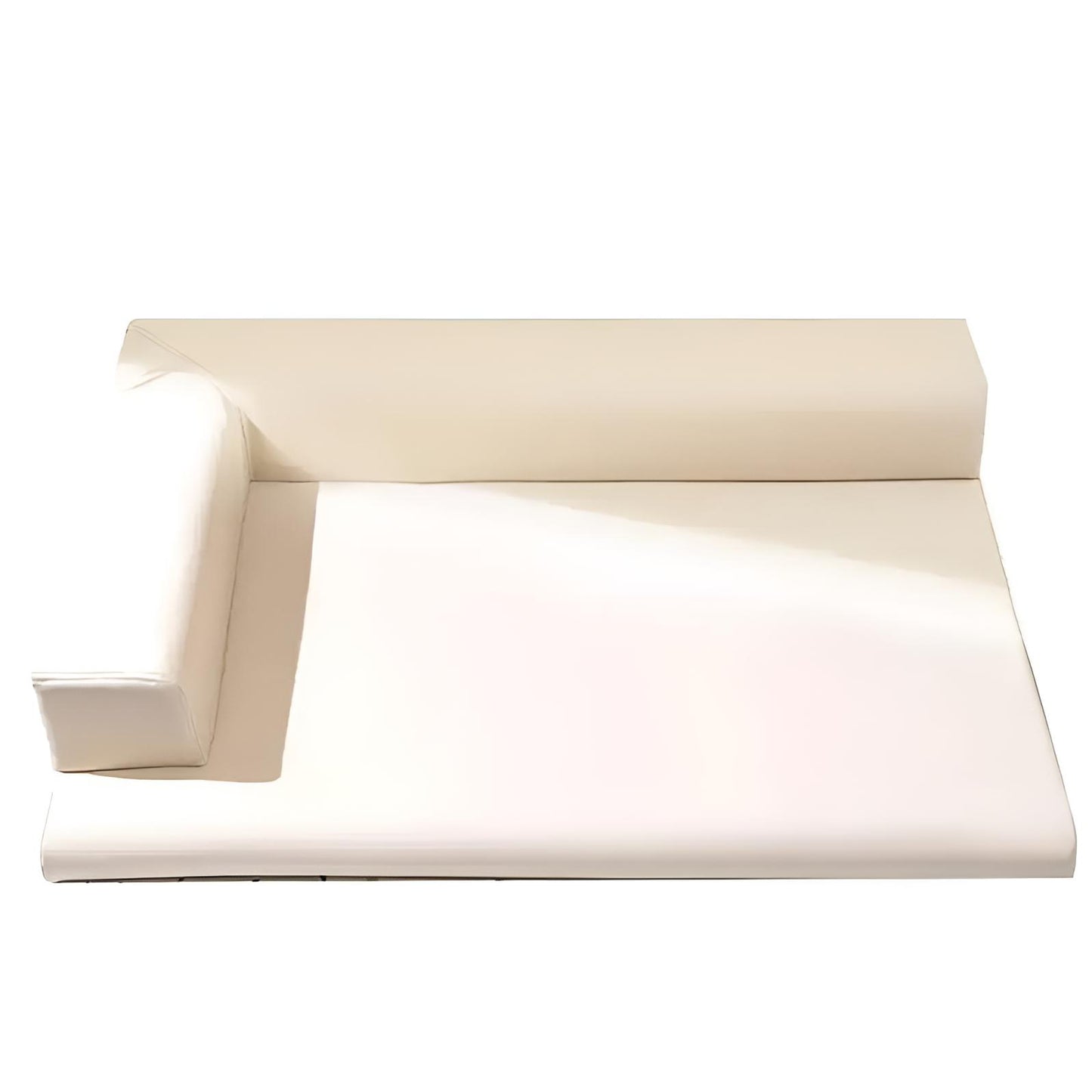 Leather Dog Bed, L Shaped Dog Bed, Dog Sofa Bed White