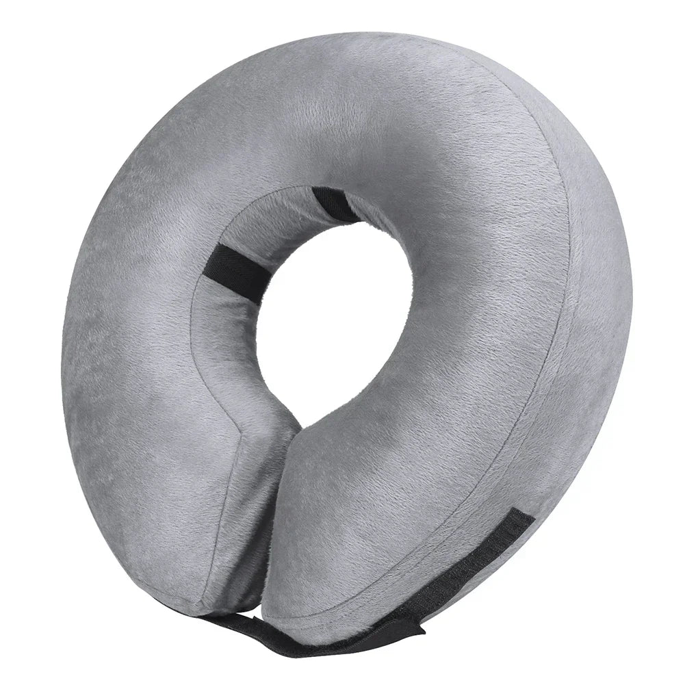 Soft Dog and cat Cone for Dogs After Surgery Description grey