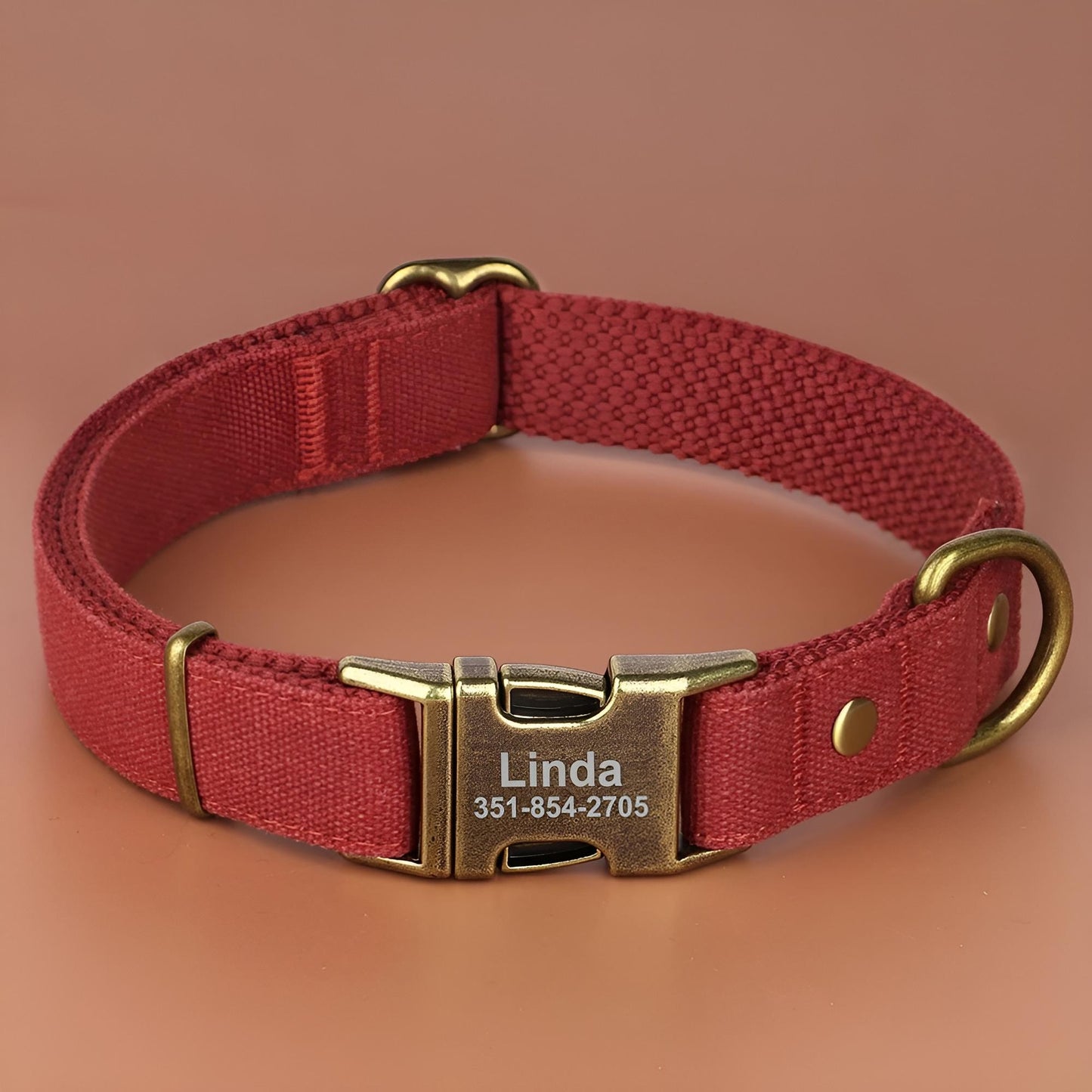 gaugau personalized dog collars with metal buckle