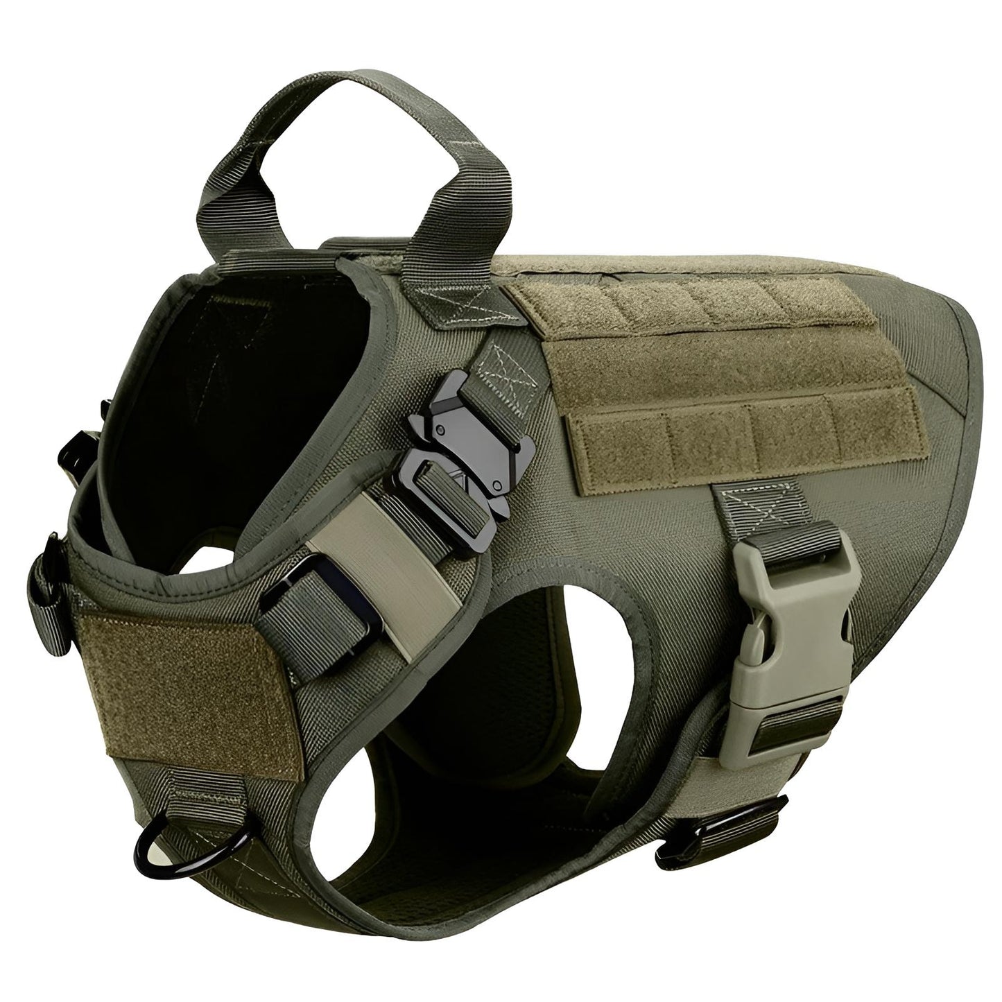 tactical dog harness green